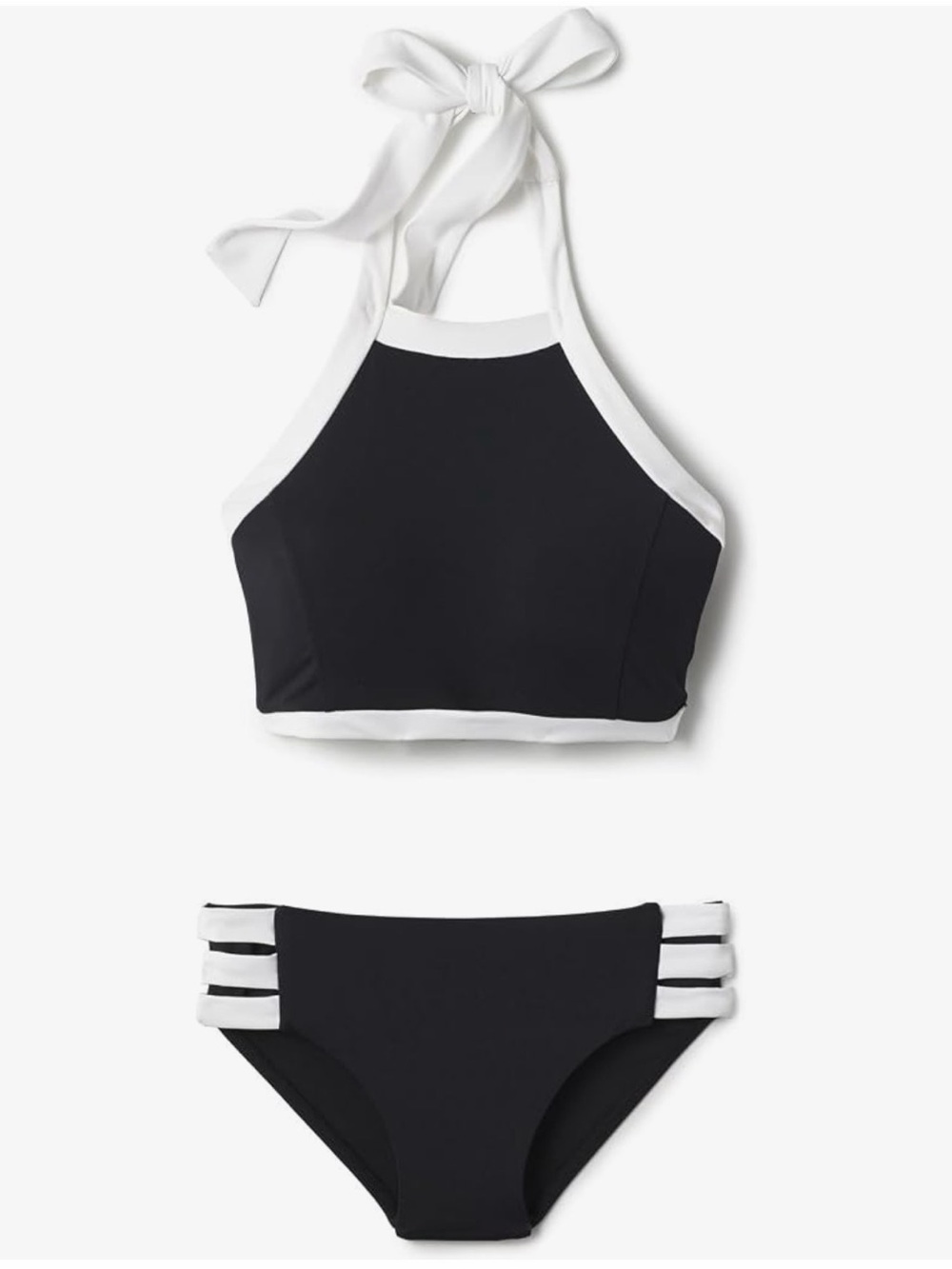 Seafolly Women's Block Party High Neck Halter Bikini Top Swimsuit